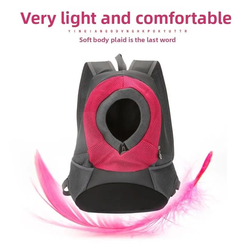 Ventilated Small Pet Carrier Backpack – Hands-Free Nylon Travel Bag with view 5