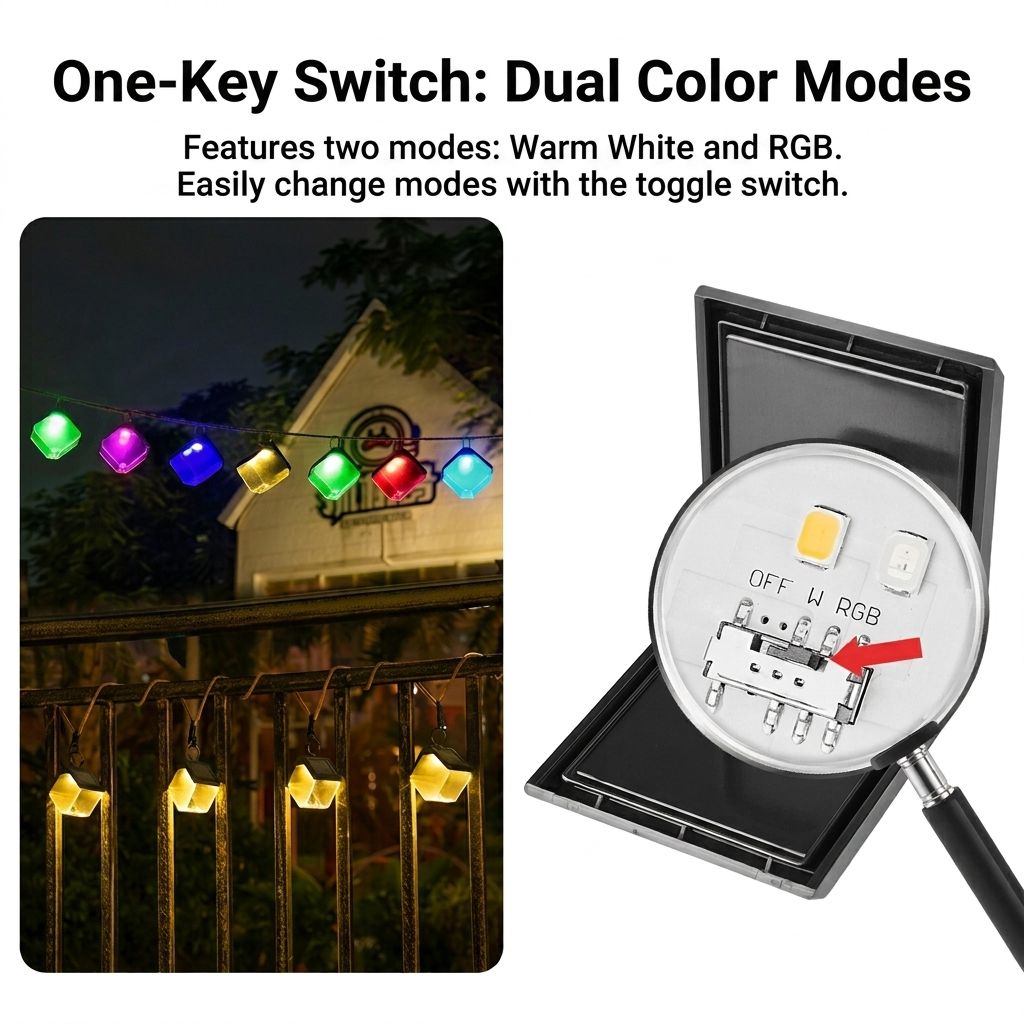 Solar Ice Brick Hanging Light with Auto Dusk-to-Dawn Sensor view 5