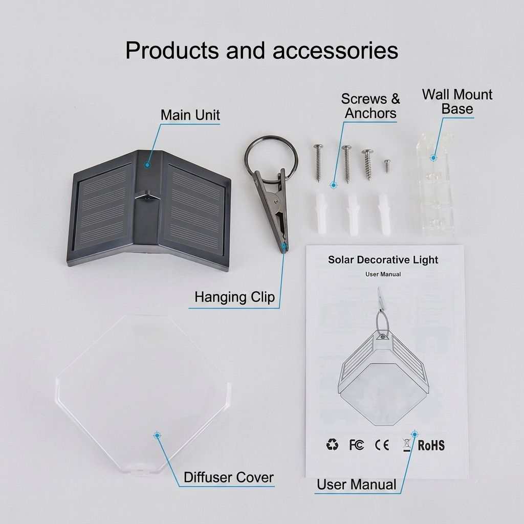 Solar Ice Brick Hanging Light with Auto Dusk-to-Dawn Sensor view 13