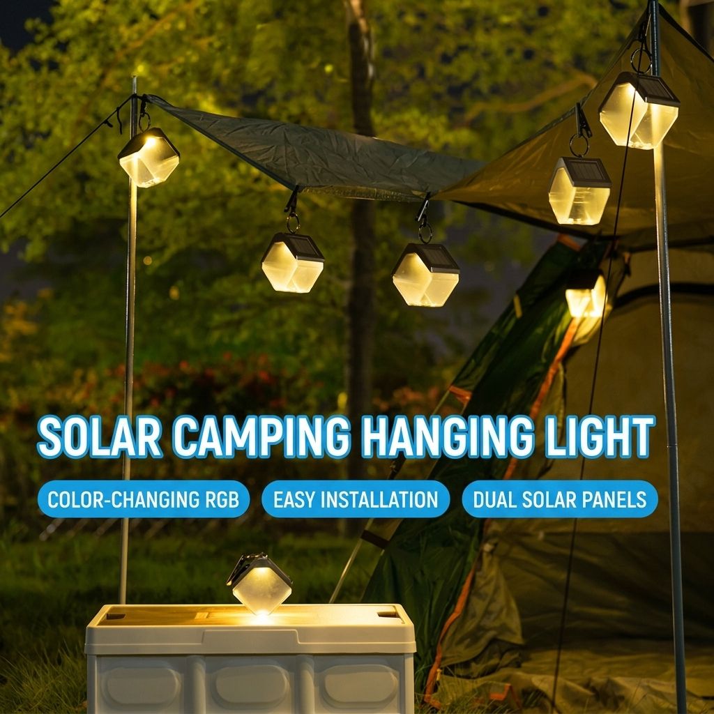 Solar Ice Brick Hanging Light with Auto Dusk-to-Dawn Sensor view 11