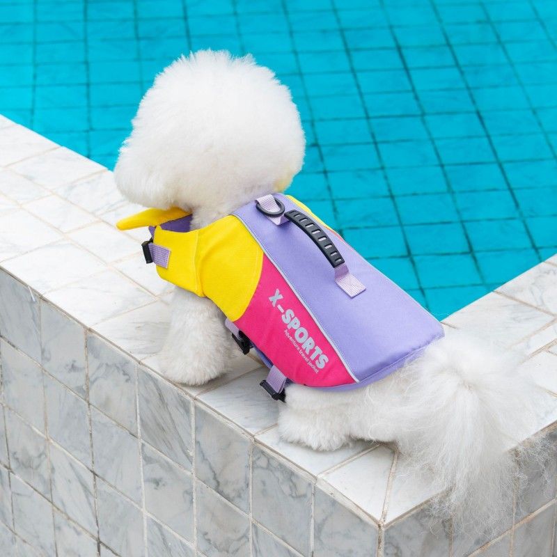 Dog Life Jacket with Rescue Handle and Adjustable Straps — image 1