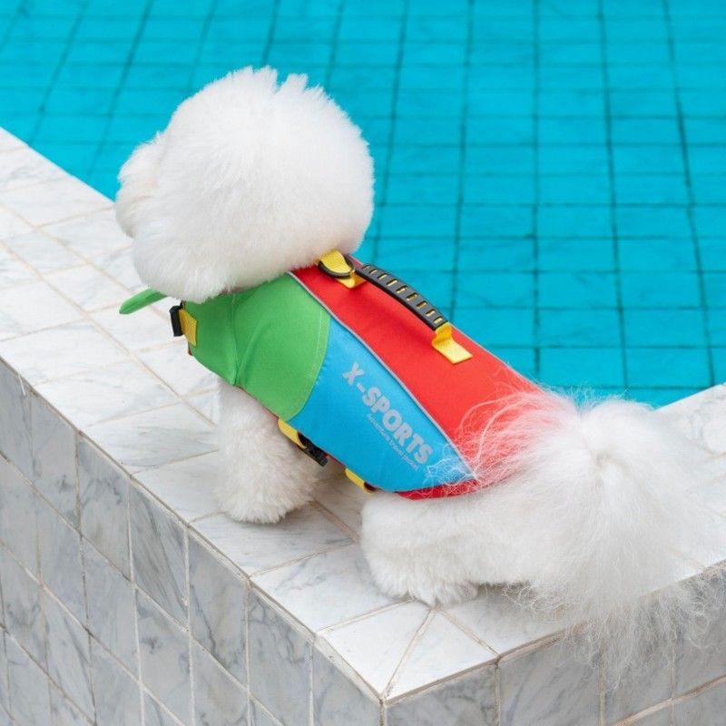 Dog Life Jacket with Rescue Handle and Adjustable Straps view 5