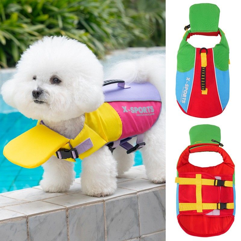 Dog Life Jacket with Rescue Handle and Adjustable Straps view 7