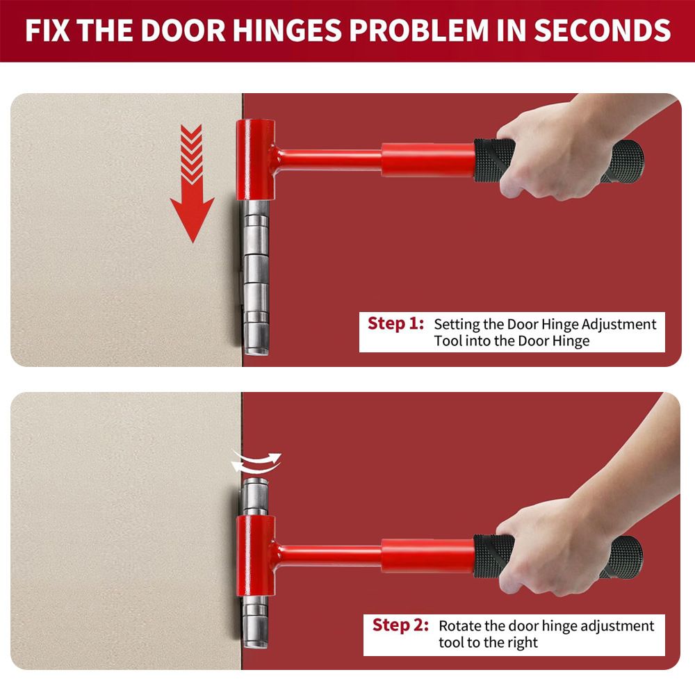 4-in-1 Hinge Gap Adjustment Wrench Set with Interchangeable Socket Heads for view 6