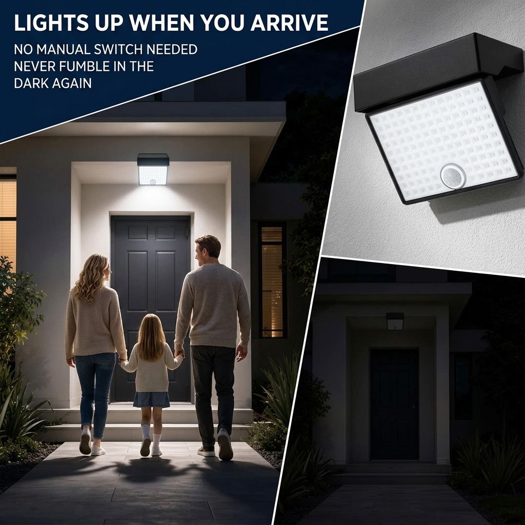 Solar Powered Outdoor LED Floodlight with Remote Control and Motion Sensor view 6