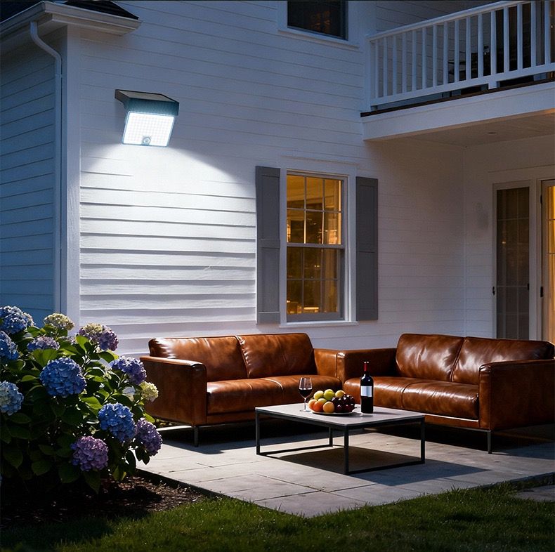 Solar Powered Outdoor LED Floodlight with Remote Control and Motion Sensor view 13