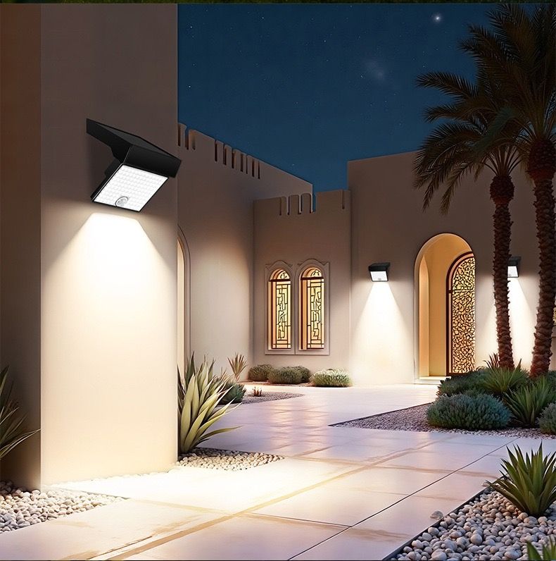 Solar Powered Outdoor LED Floodlight with Remote Control and Motion Sensor view 14