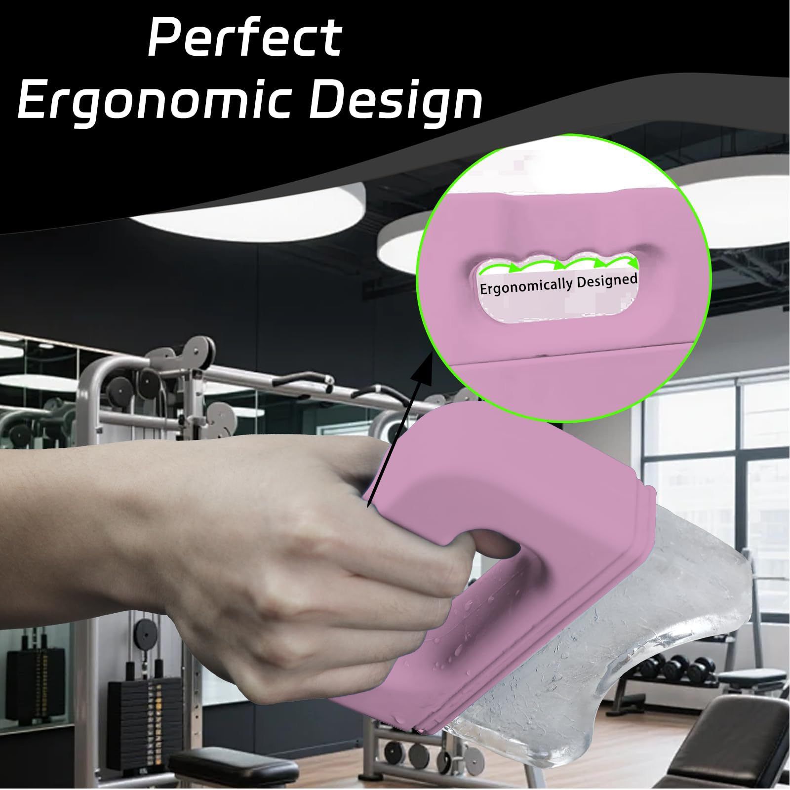 Ergonomically Designed V-Sculpt Ice Massager & Gua Sha Tool: Food-Grade Silicone view 7