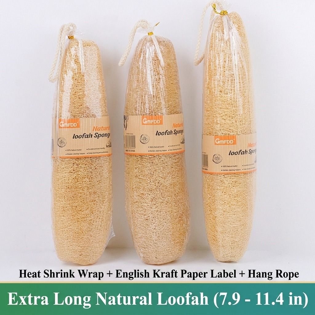 Natural Long Loofah Sponge for Kitchen Cleaning