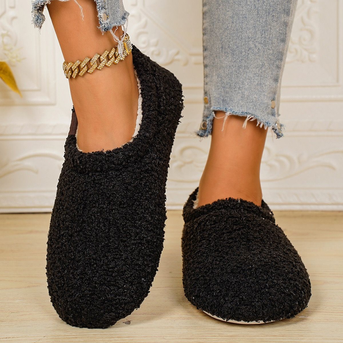 Cozy Winter House Slippers for Women – Thick Fleece-Lined view 6
