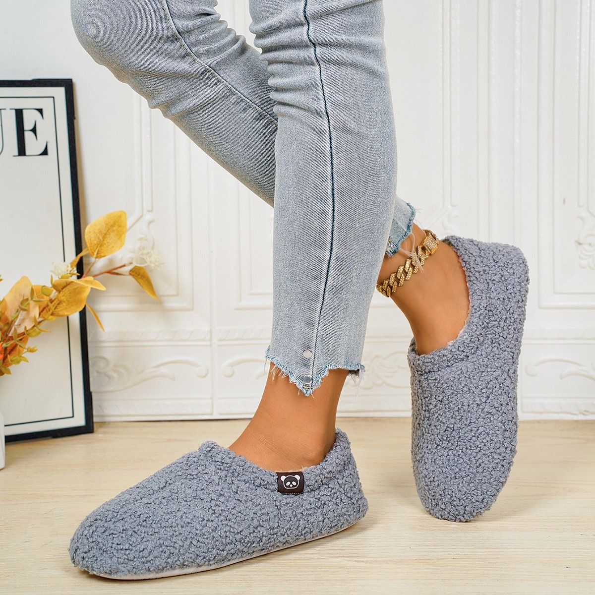 Cozy Winter House Slippers for Women – Thick Fleece-Lined view 6