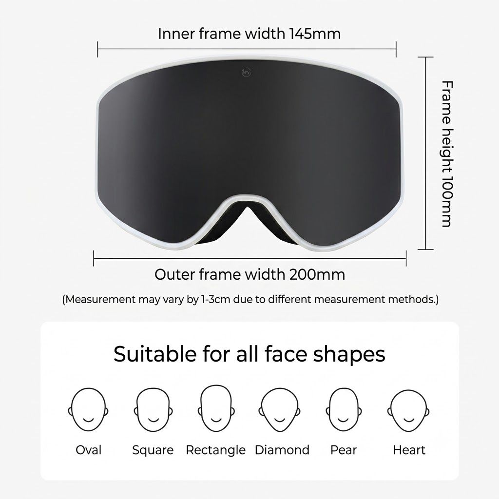 DOTUGE Magnetic Flip-Up Ski Goggles with Dual Frame Design view 3