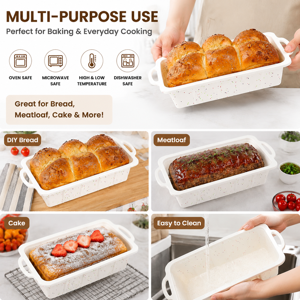 Wholesome Home-Baked Loaves Made Effortlessly with This Flexible Silicone view 5