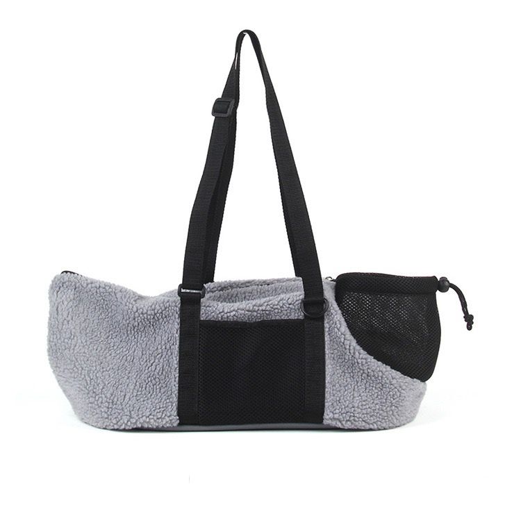 Cozy Winter Pet Carrier for Small Dogs and Cats — Warm Fleece-Lined Travel Bag