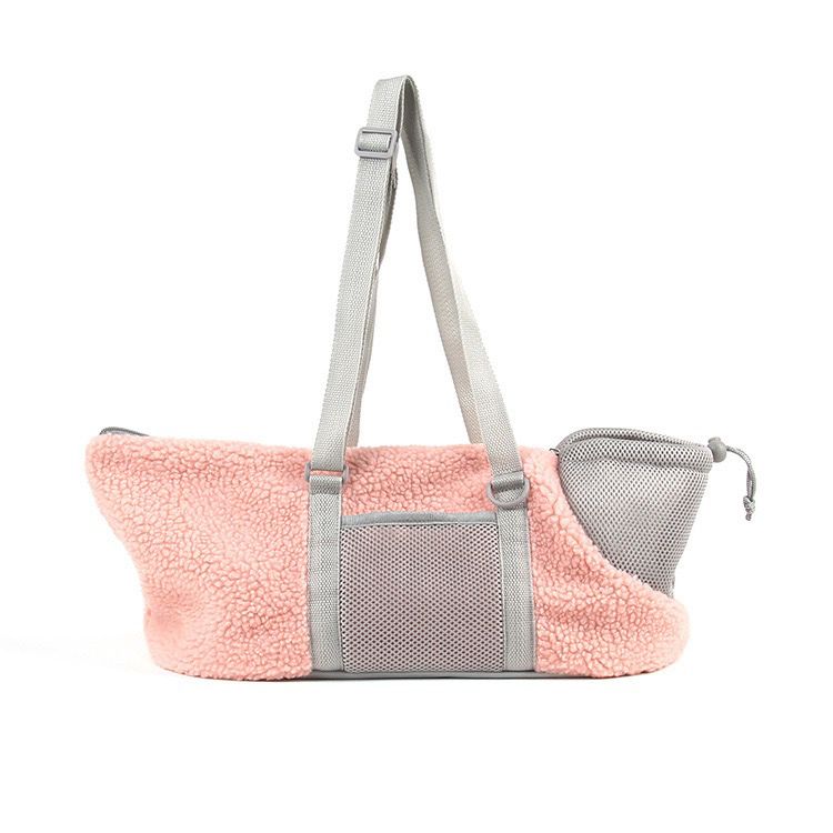 Cozy Winter Pet Carrier for Small Dogs and Cats — Warm Fleece-Lined Travel Bag