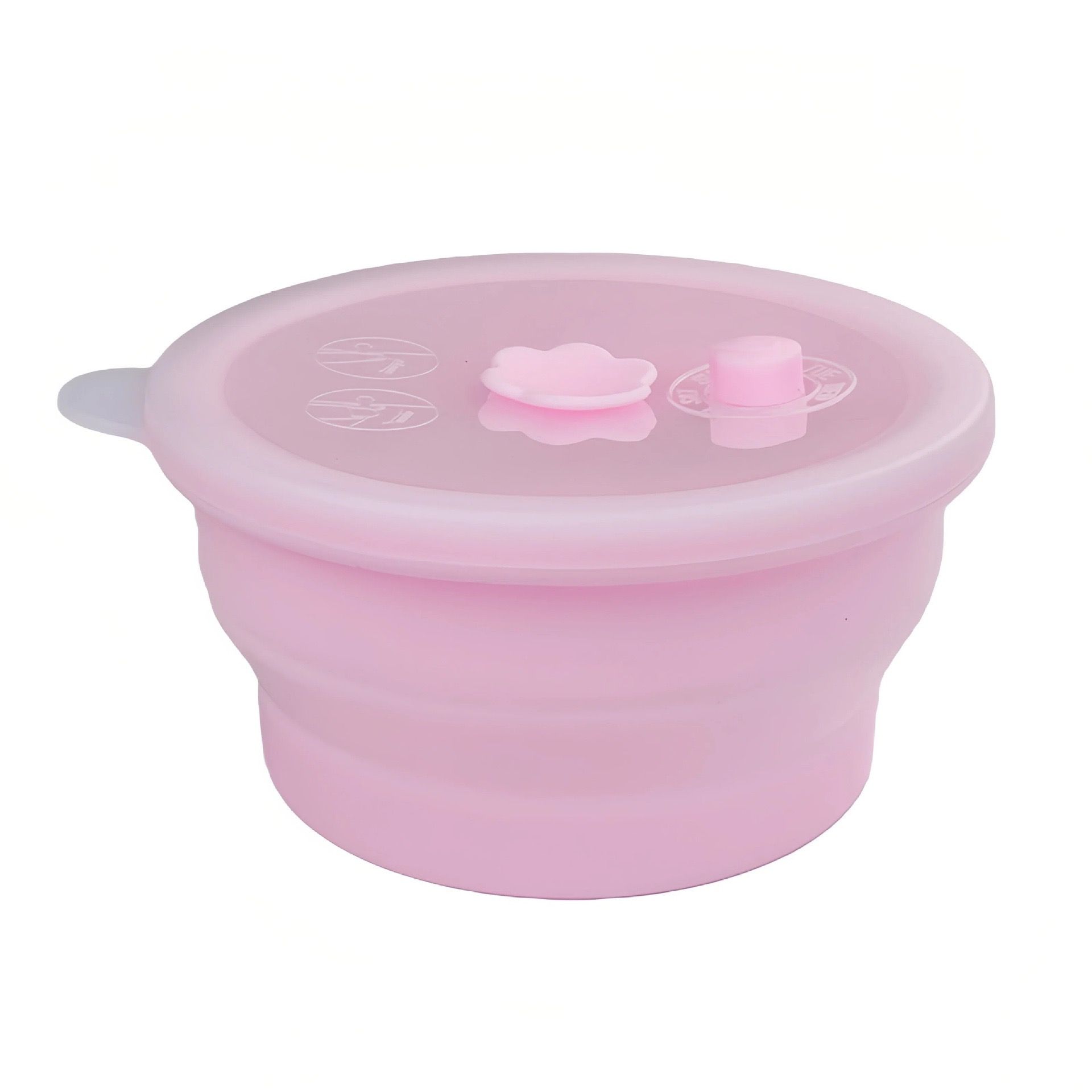 Collapsible Food-Grade Silicone Storage Container with Leakproof Lid view 10