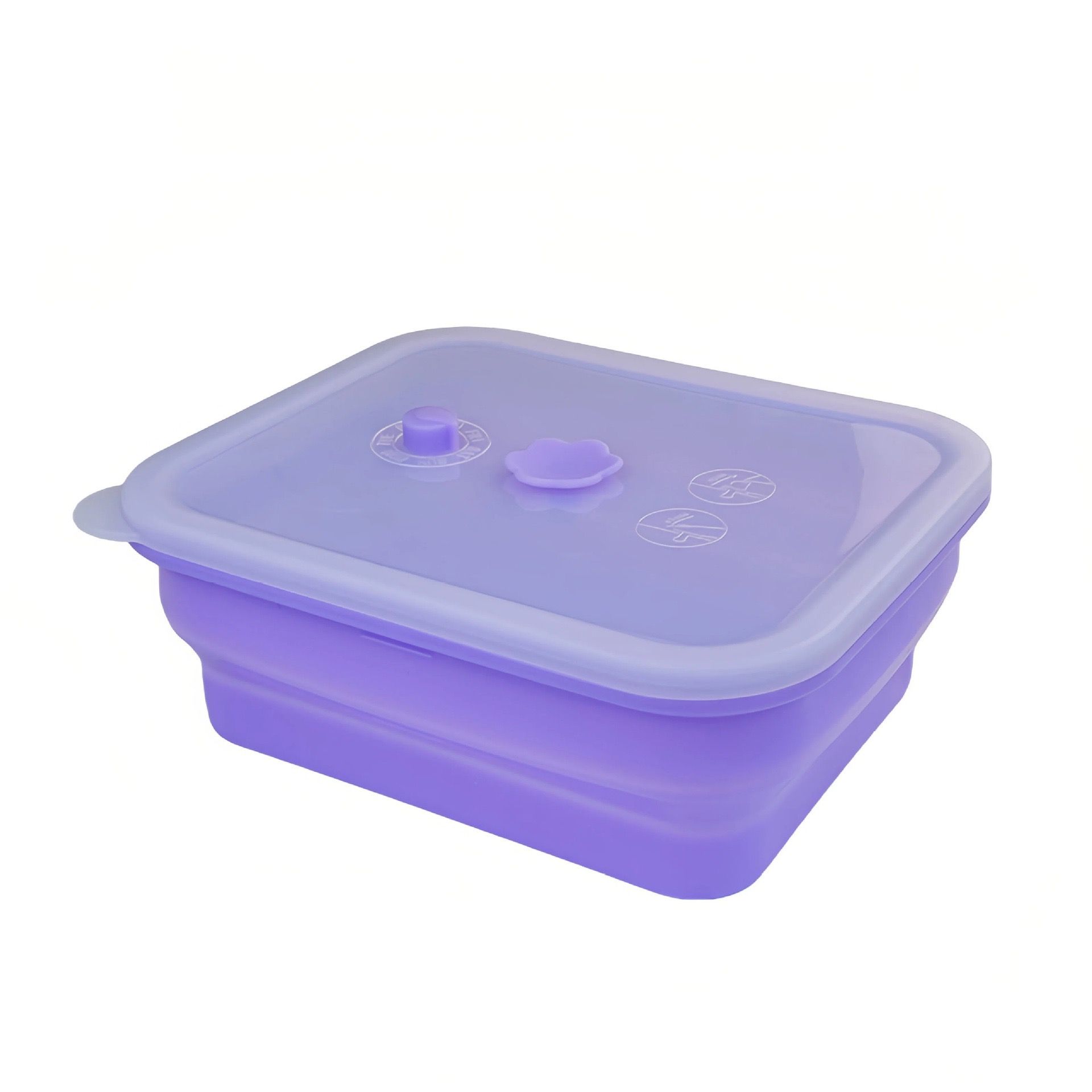 Collapsible Food-Grade Silicone Storage Container with Leakproof Lid view 15