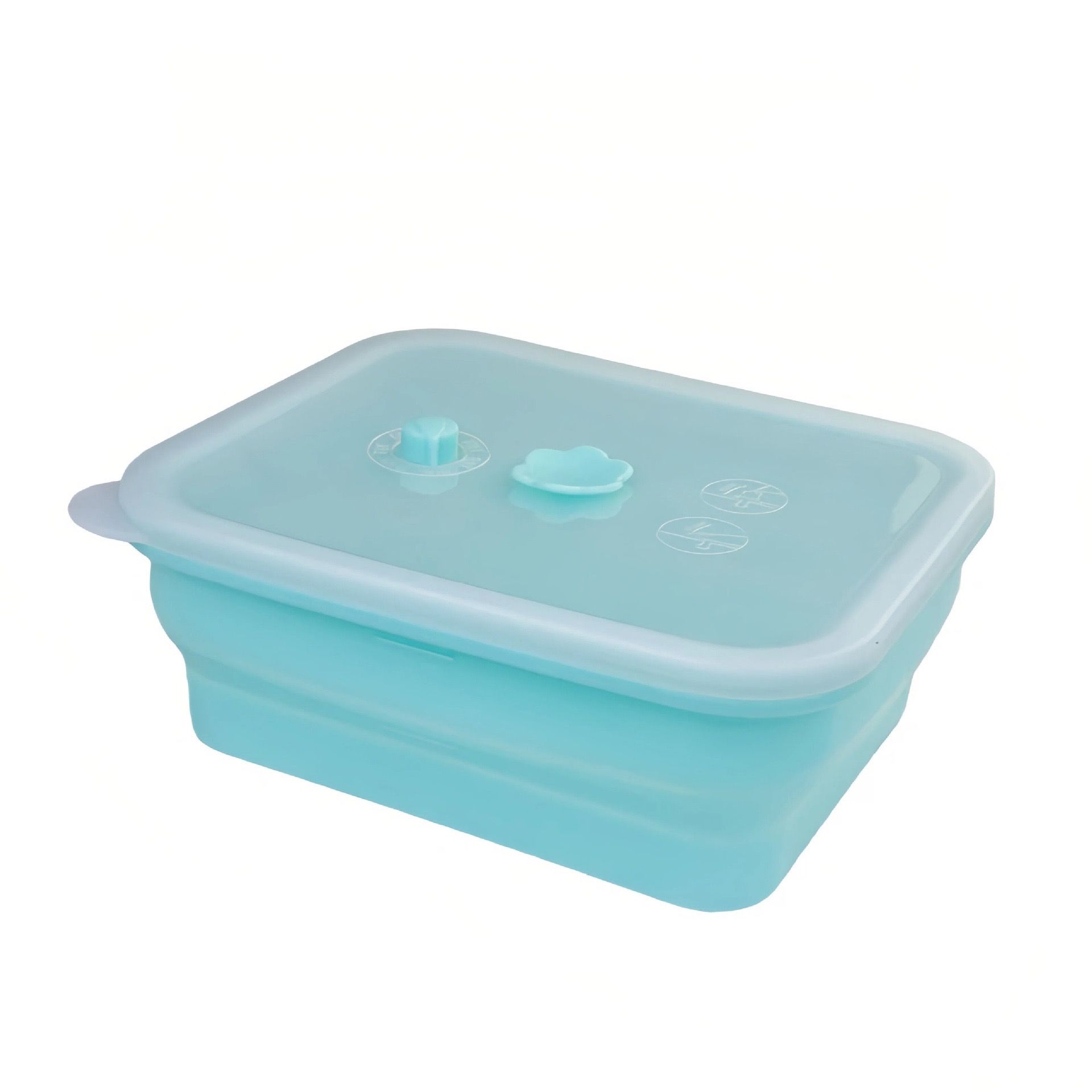 Collapsible Food-Grade Silicone Storage Container with Leakproof Lid — image 1