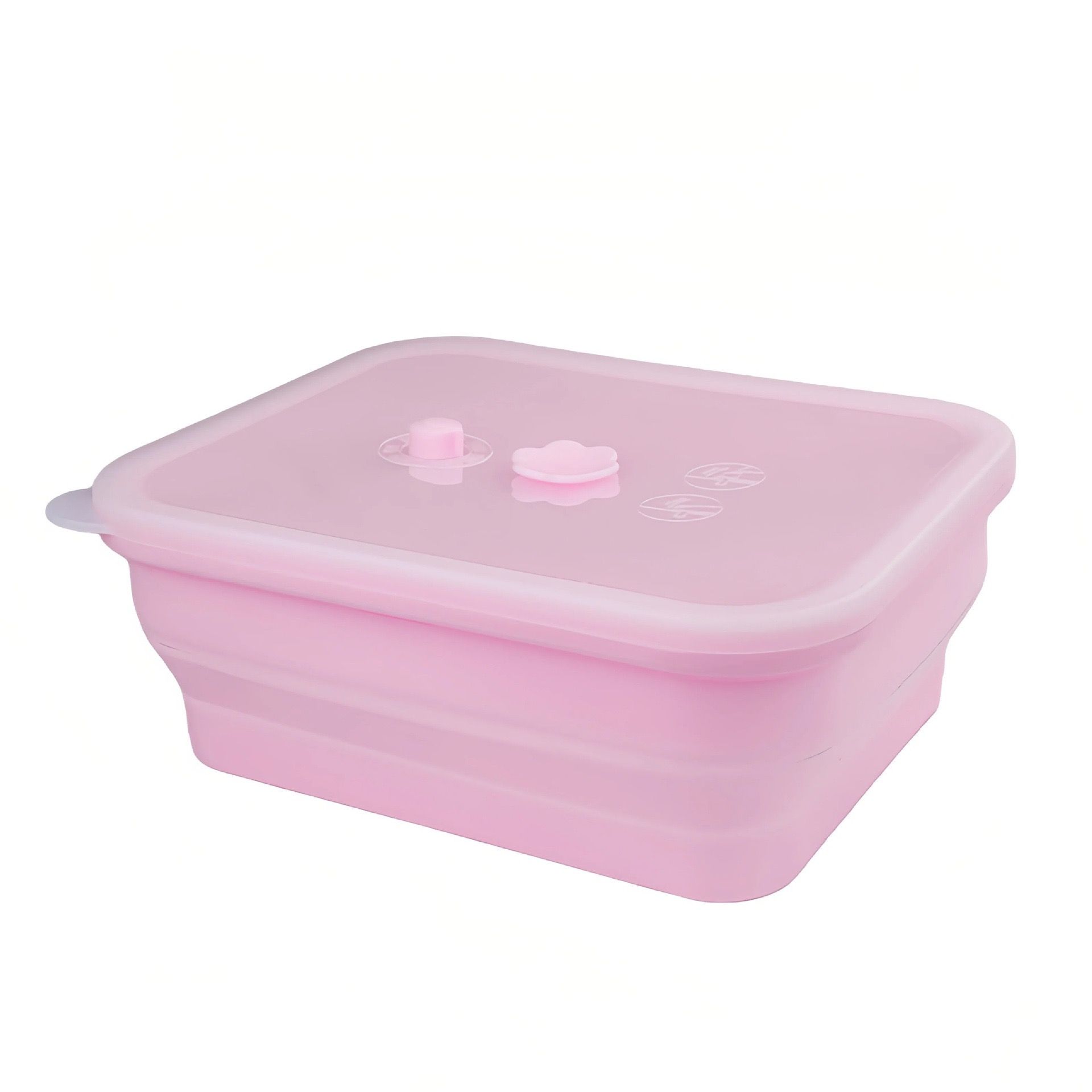 Collapsible Food-Grade Silicone Storage Container with Leakproof Lid — image 1