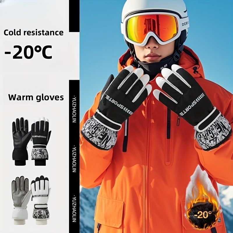 Winter Snow Ski Gloves with Touchscreen Compatibility view 5