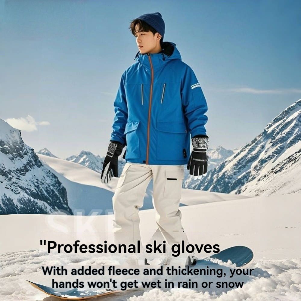 Winter Snow Ski Gloves with Touchscreen Compatibility view 7