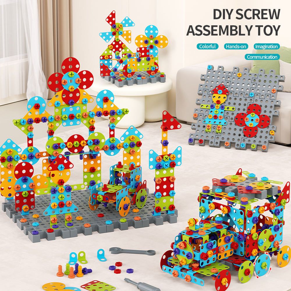 DIY Screw Assembly Building Blocks Set for Kids Ages 3-6 – Creative view 3