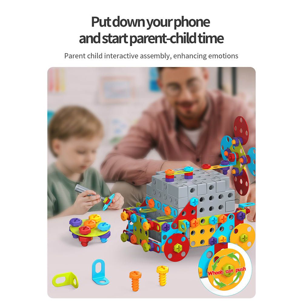 DIY Screw Assembly Building Blocks Set for Kids Ages 3-6 – Creative view 5