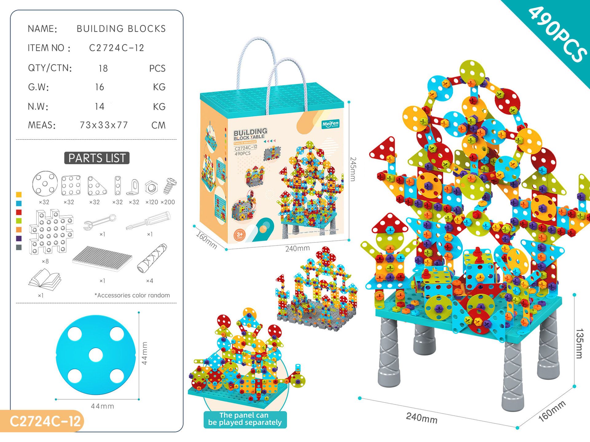 DIY Screw Assembly Building Blocks Set for Kids Ages 3-6 – Creative view 7