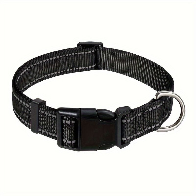 Reflective Dog Collar with Adjustable Nylon Webbing – Safe & Visible Pet Gear view 6