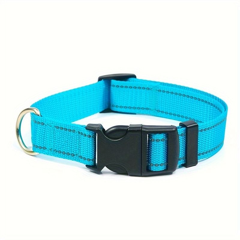 Reflective Dog Collar with Adjustable Nylon Webbing – Safe & Visible Pet Gear view 4