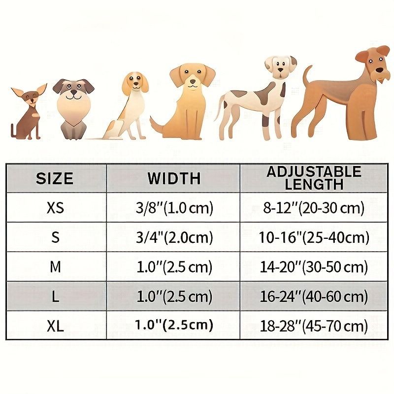 Reflective Dog Collar with Adjustable Nylon Webbing – Safe & Visible Pet Gear view 11