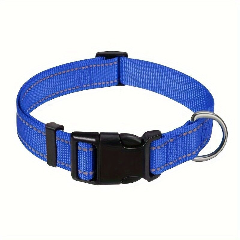 Reflective Dog Collar with Adjustable Nylon Webbing – Safe & Visible Pet Gear view 5