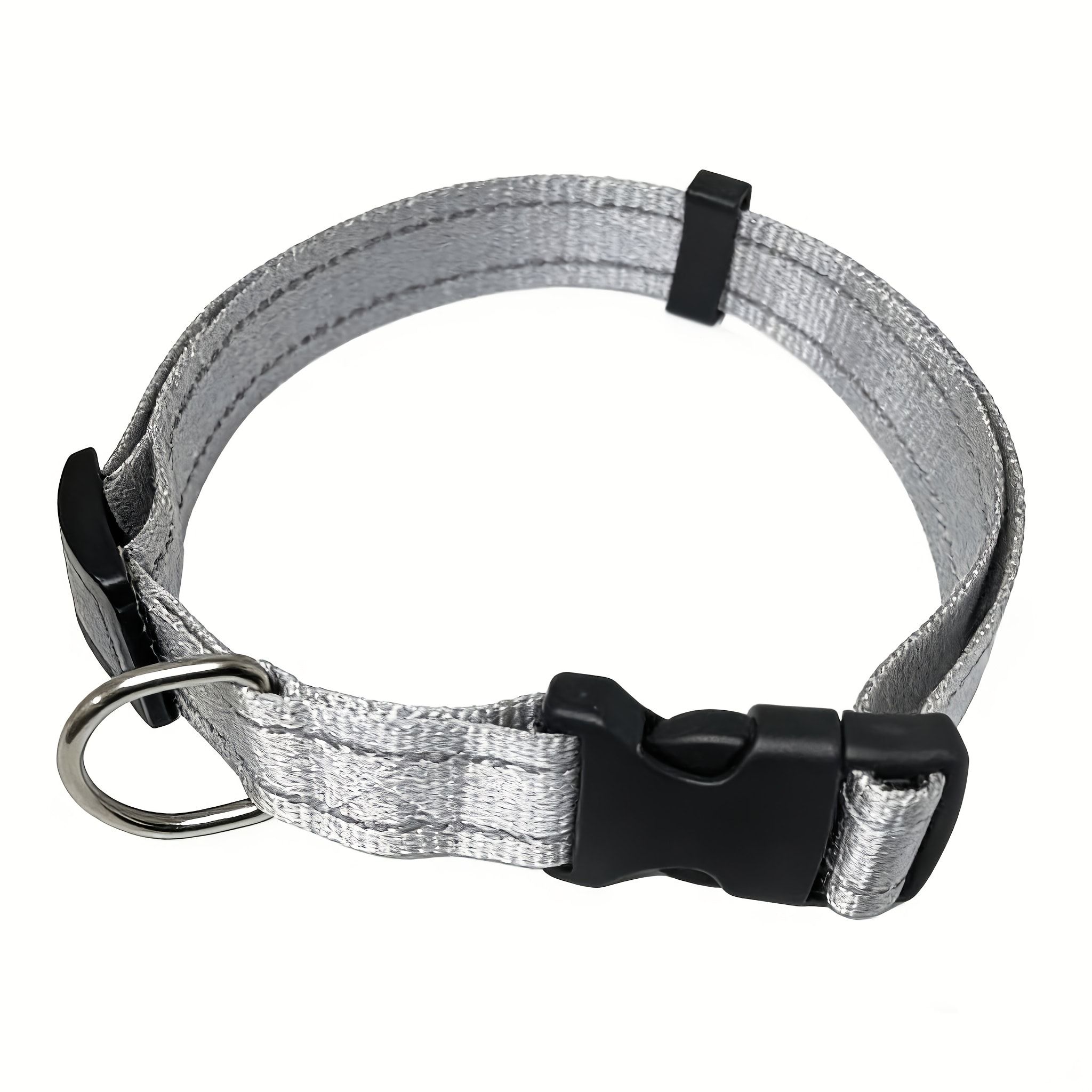 Reflective Dog Collar with Adjustable Nylon Webbing – Safe & Visible Pet Gear view 7