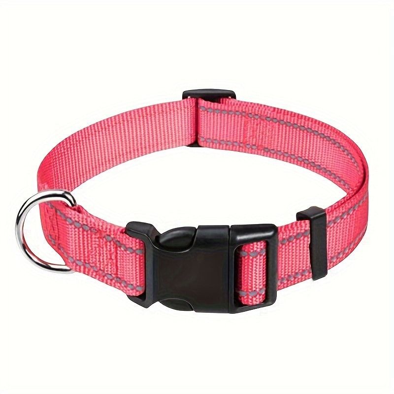 Reflective Dog Collar with Adjustable Nylon Webbing – Safe & Visible Pet Gear view 5