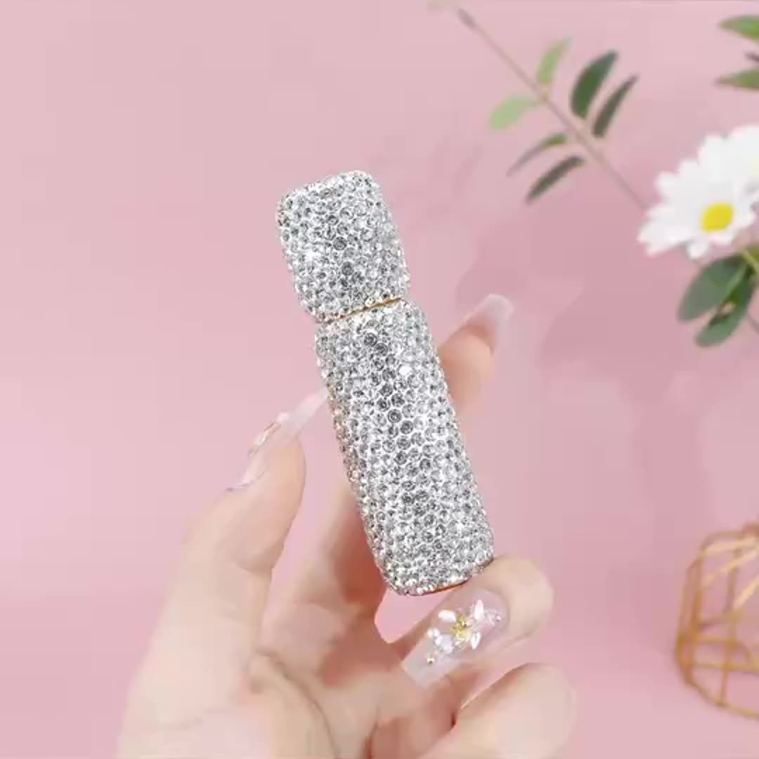 Rhinestone Roller Bottle for Travel Perfume Essential Oil Liquid Dispenser view 3