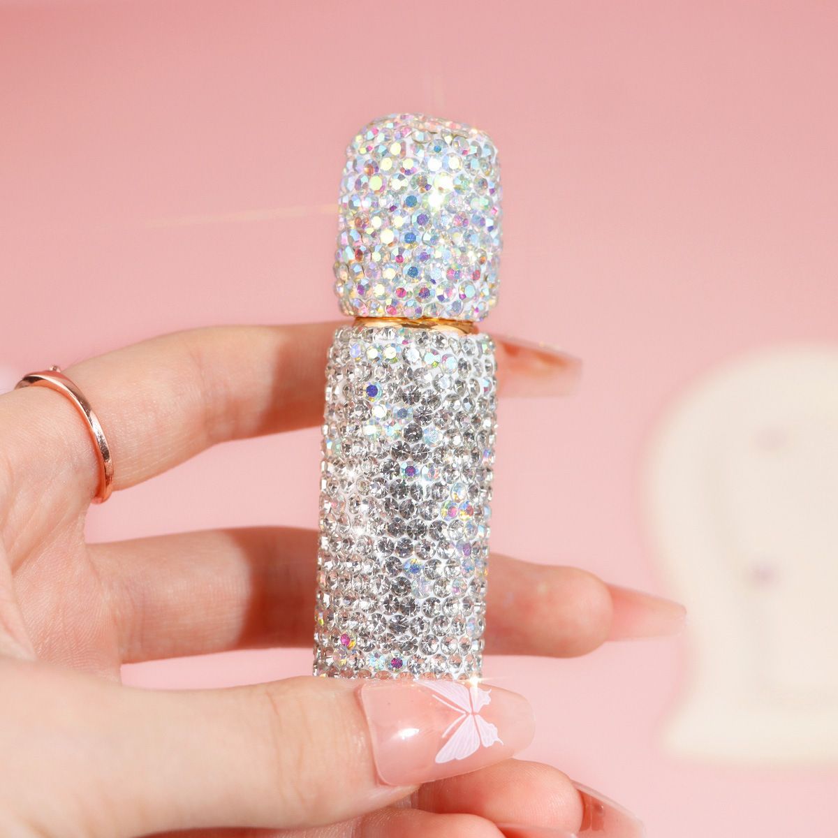 Rhinestone Roller Bottle for Travel Perfume Essential Oil Liquid Dispenser view 4