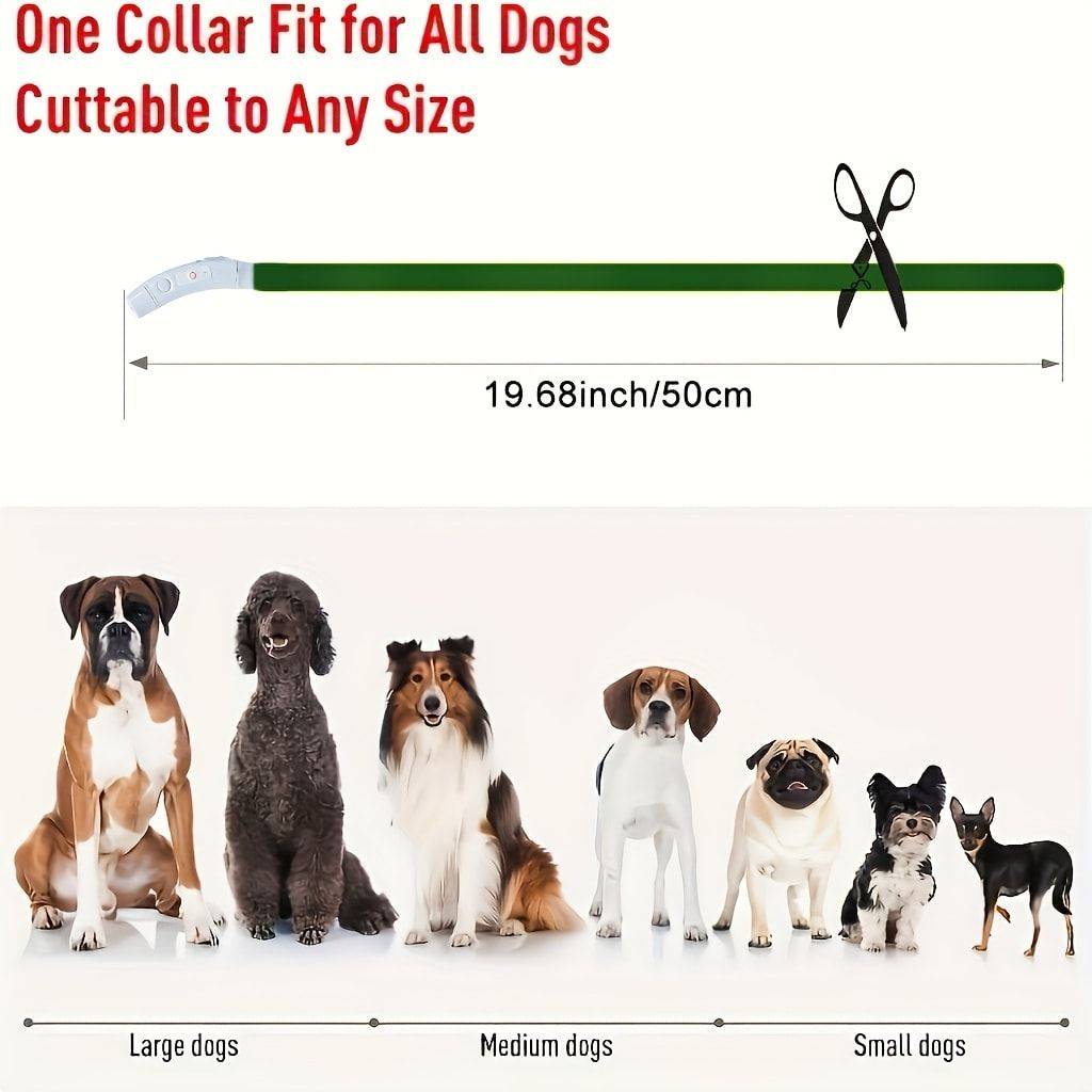 USB Rechargeable LED Glow Pet Collar view 3
