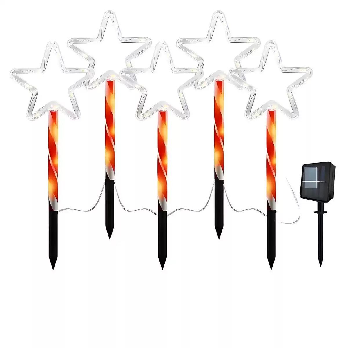 Solar Star Pathway Ground Spike Lights — image 1