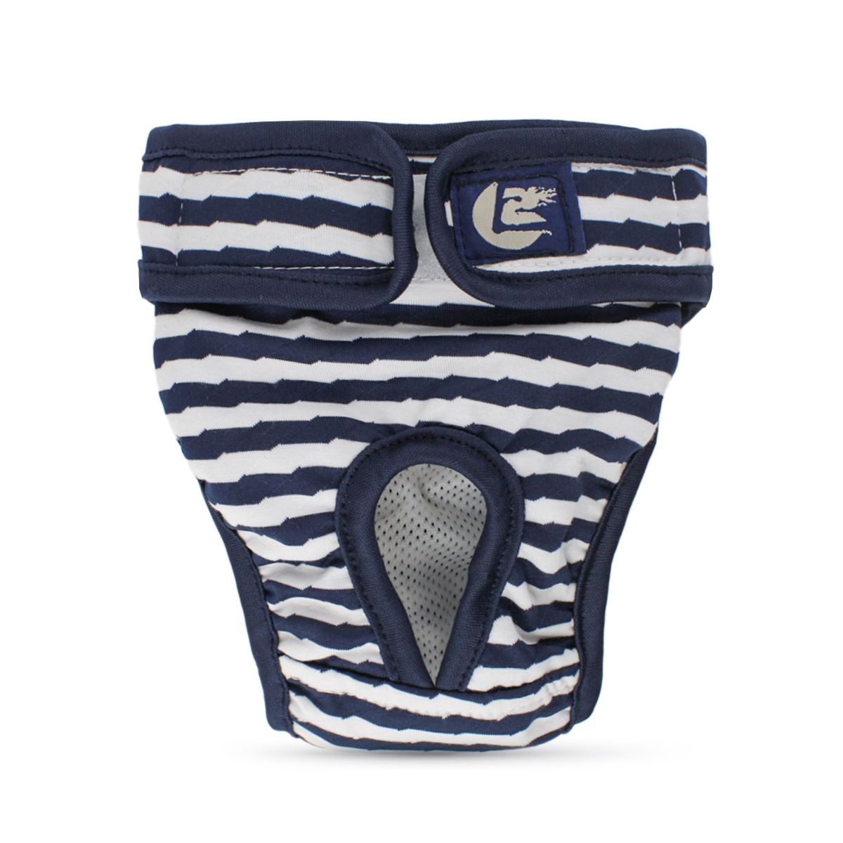 Striped Dog Physiological Pants with Adjustable Magic Tape Waistband view 5