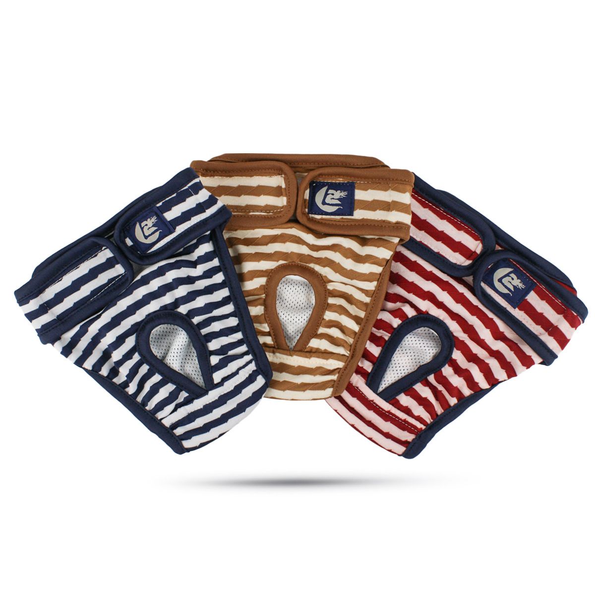 Striped Dog Physiological Pants with Adjustable Magic Tape Waistband view 6