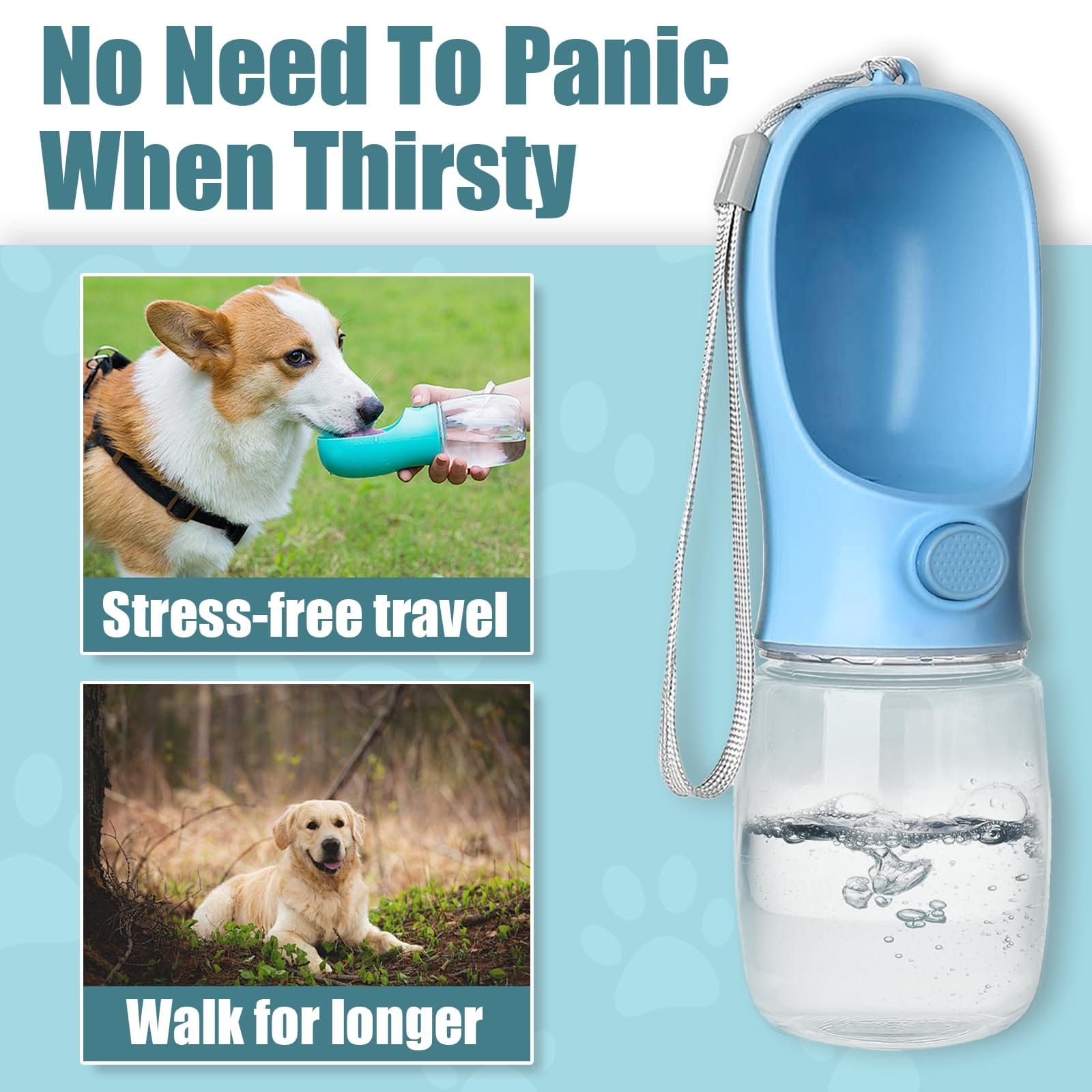 Portable Pet Water Bottle for Outdoor Walks view 3