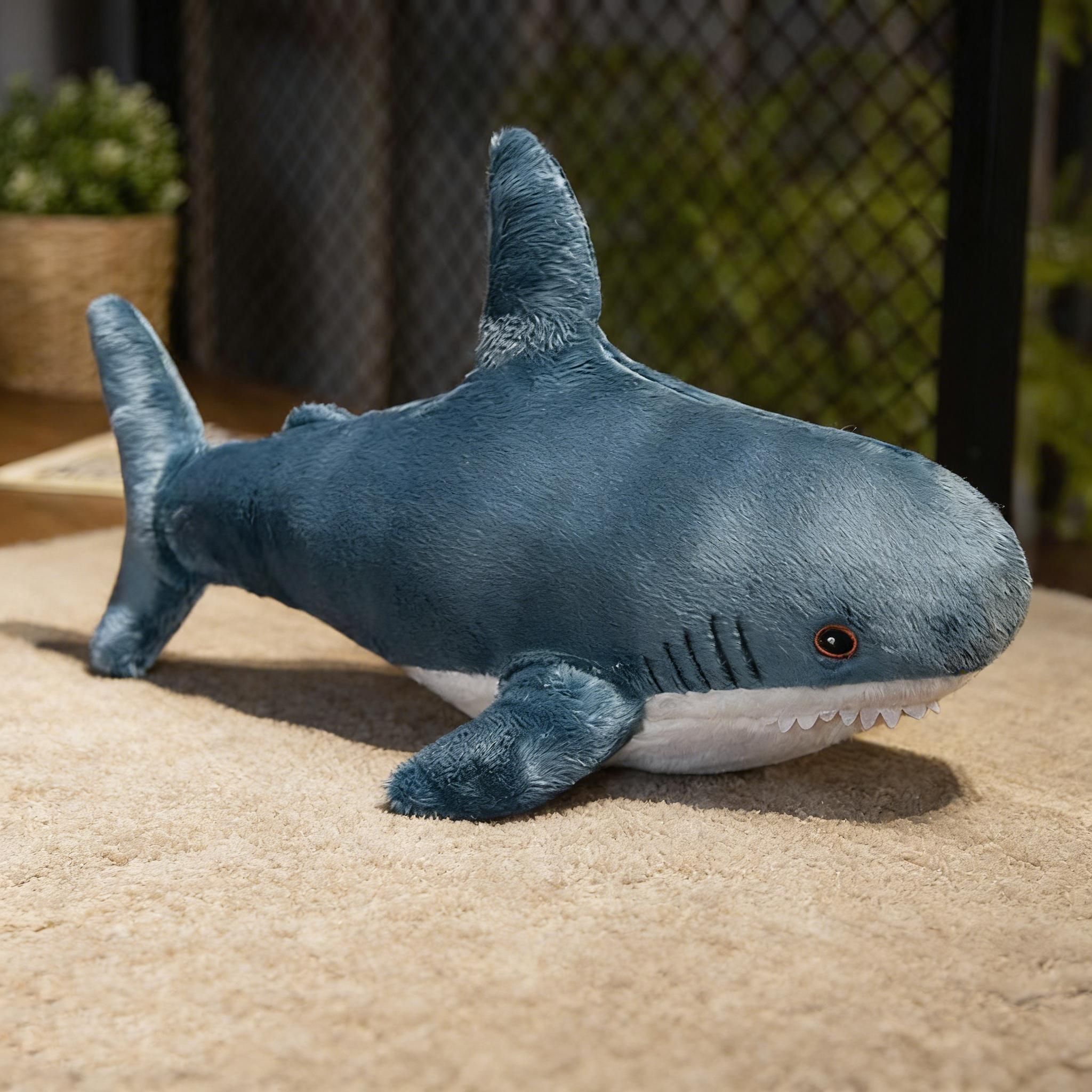Adorable Shark Plush Toy for Pets and Kids – Soft view 3