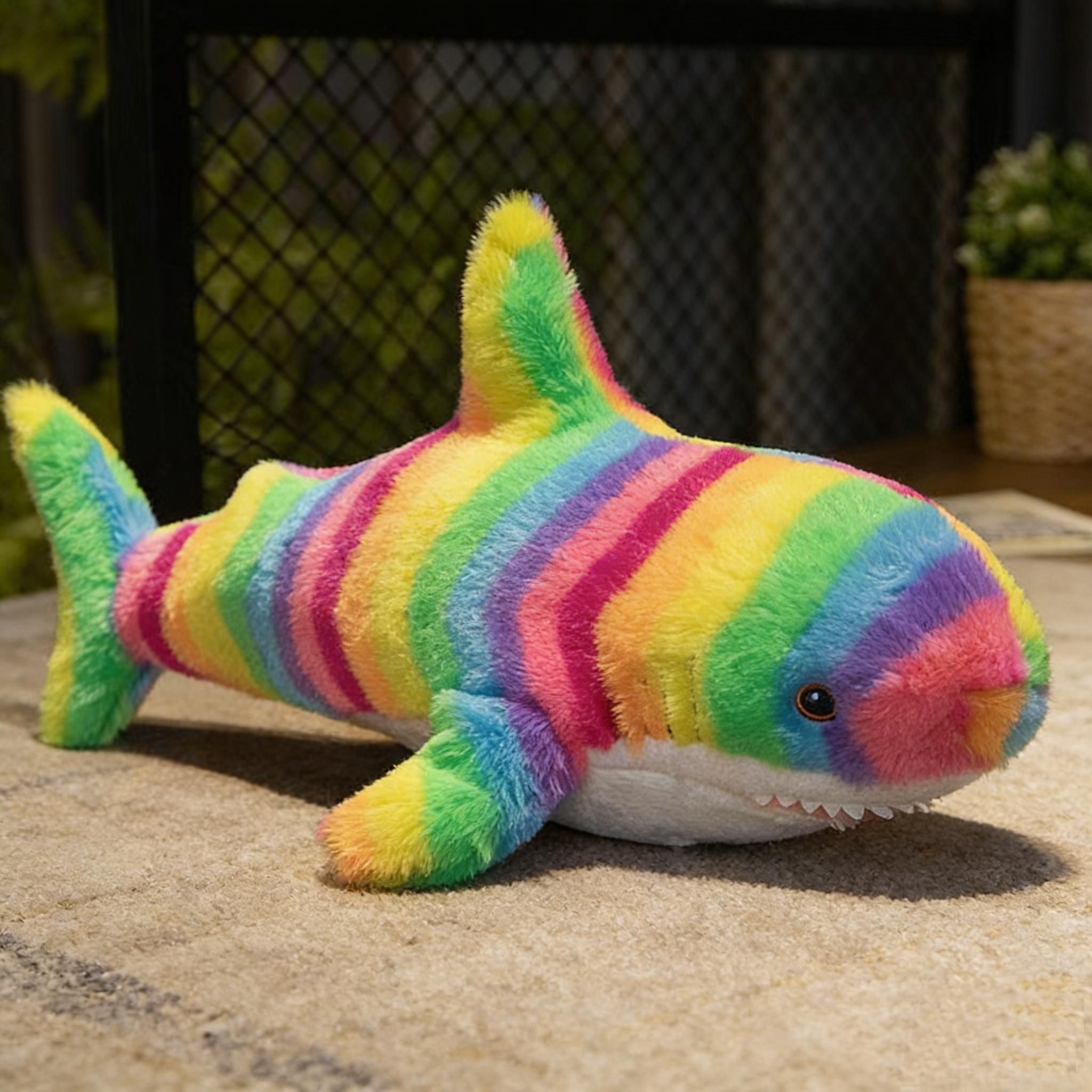 Adorable Shark Plush Toy for Pets and Kids – Soft view 4