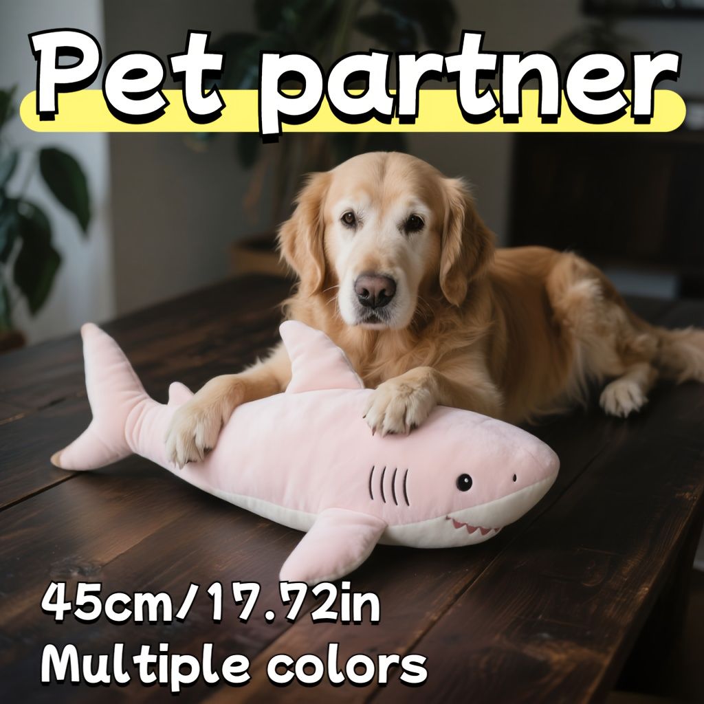 Adorable Shark Plush Toy for Pets and Kids – Soft view 6