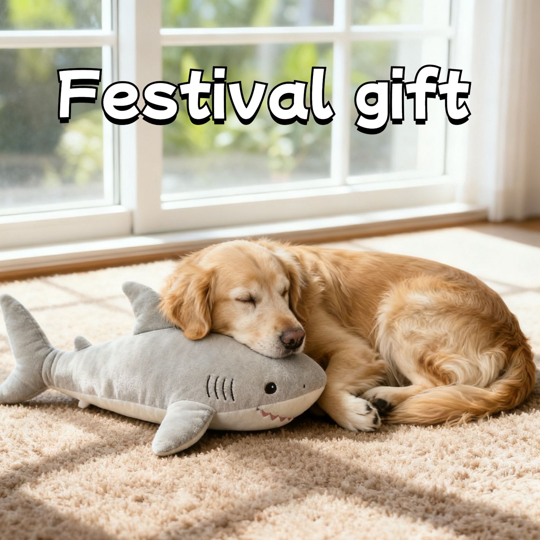Adorable Shark Plush Toy for Pets and Kids – Soft view 9