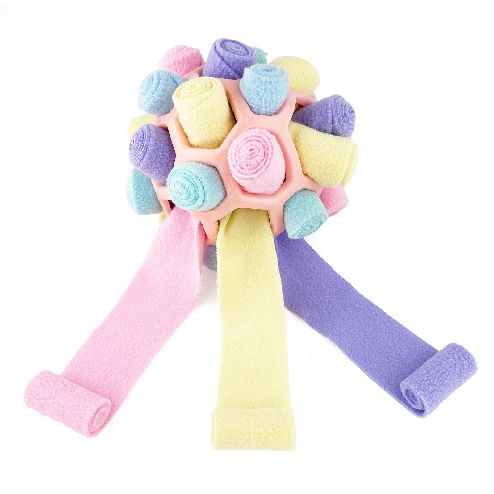 Interactive Snuffle Ball Dog Toy for Mental Stimulation and Foraging – Plush view 5