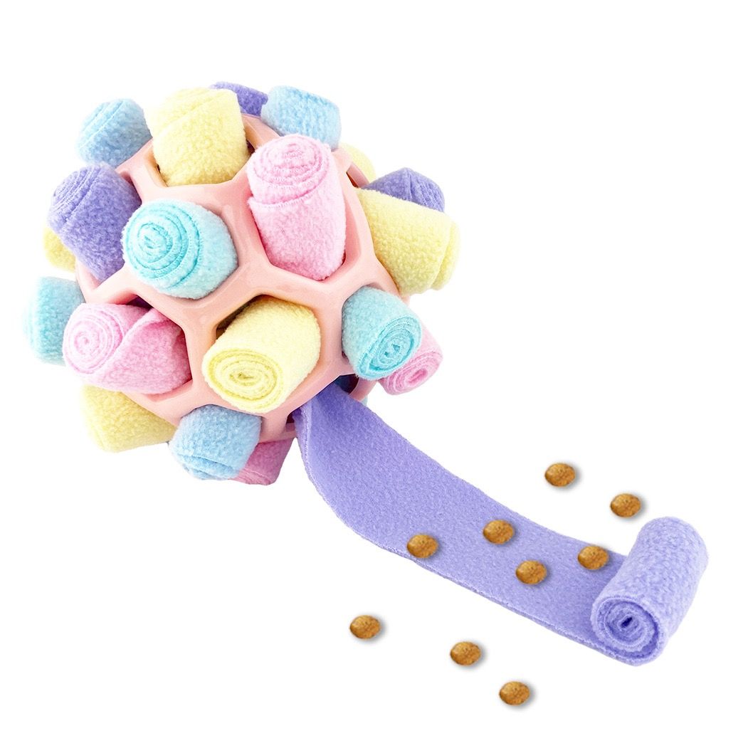 Interactive Snuffle Ball Dog Toy for Mental Stimulation and Foraging – Plush view 8