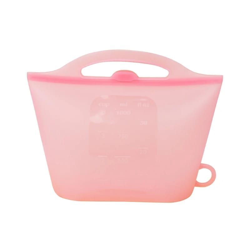 Reusable Silicone Food Storage Bag with Convenient Carry Handle view 10