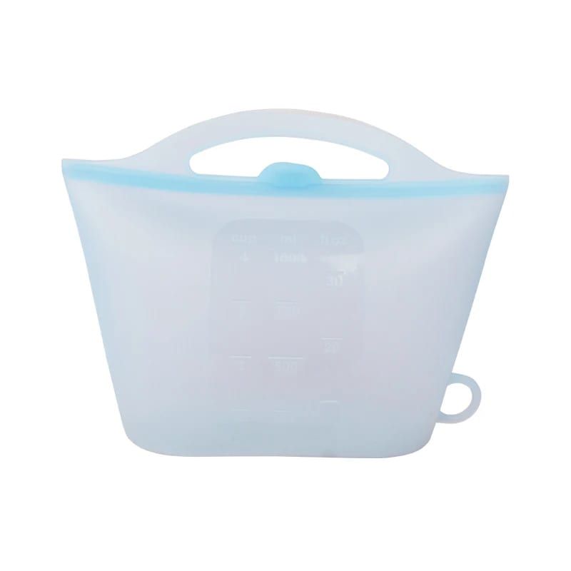 Reusable Silicone Food Storage Bag with Convenient Carry Handle view 11