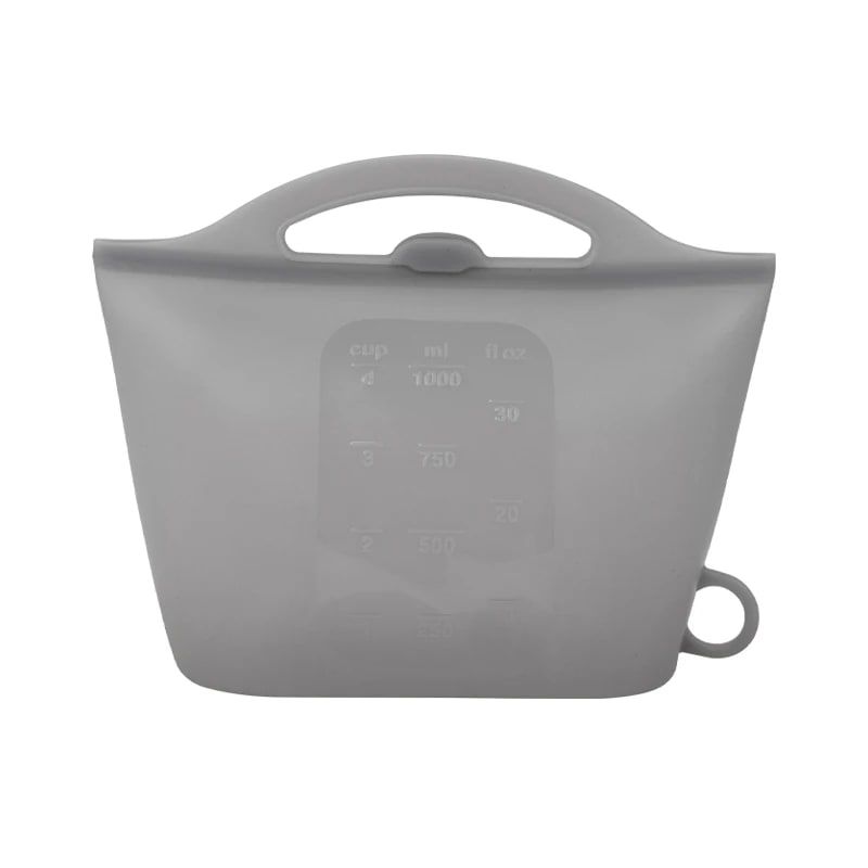 Reusable Silicone Food Storage Bag with Convenient Carry Handle view 12